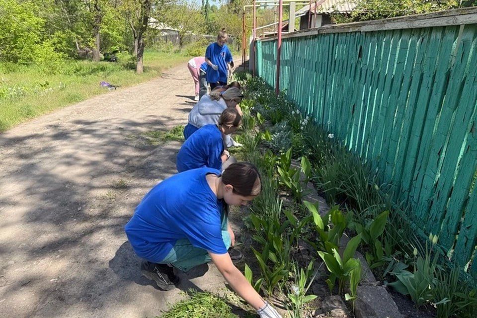 В Луганской Народной Республике проходит акция «Палисадник Победы»
