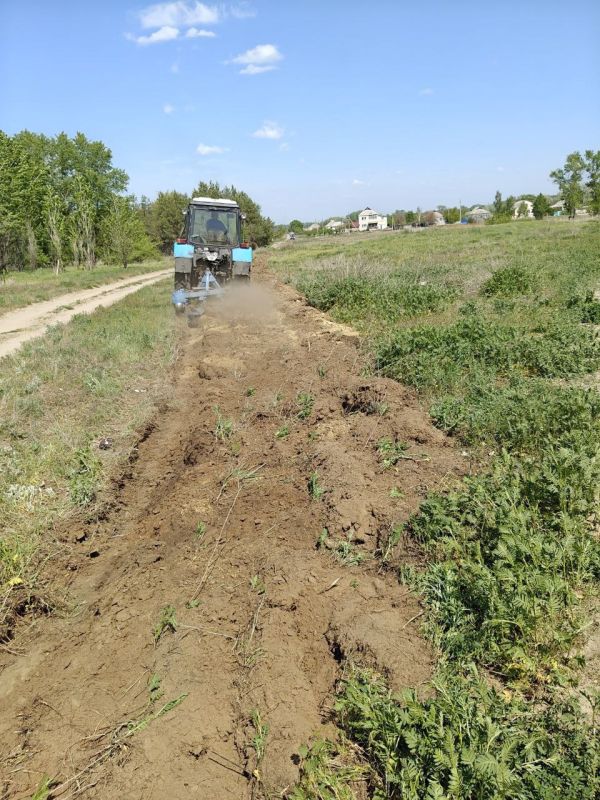 Владимир Чернев: Подготовка к пожароопасному сезону 2025: созданы противопожарные полосы вокруг села Половинкино