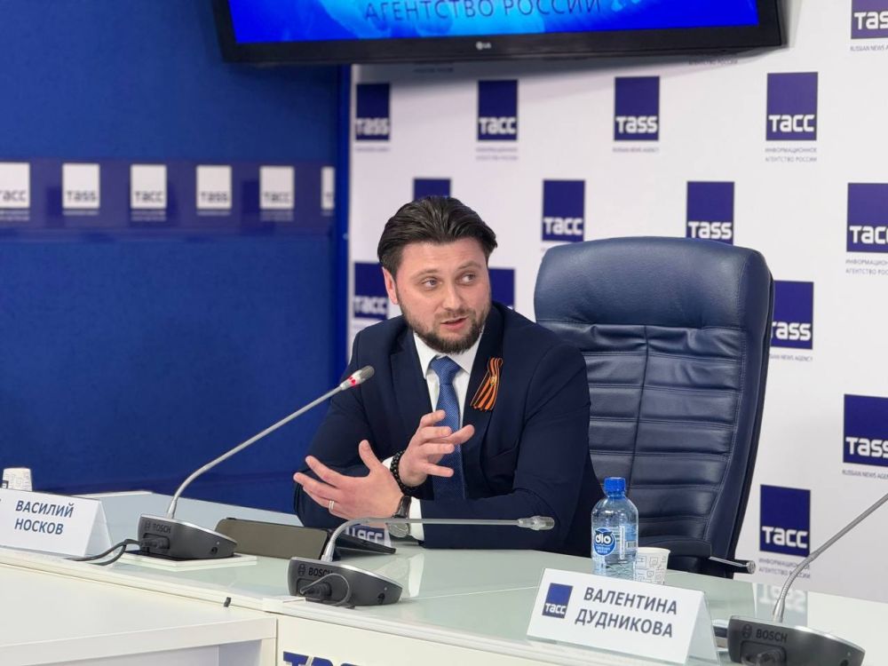Василий Носков: Принял участие в пресс-конференции о перспективах развития патриотического молодежного туризма в Новосибири в ТАСС
