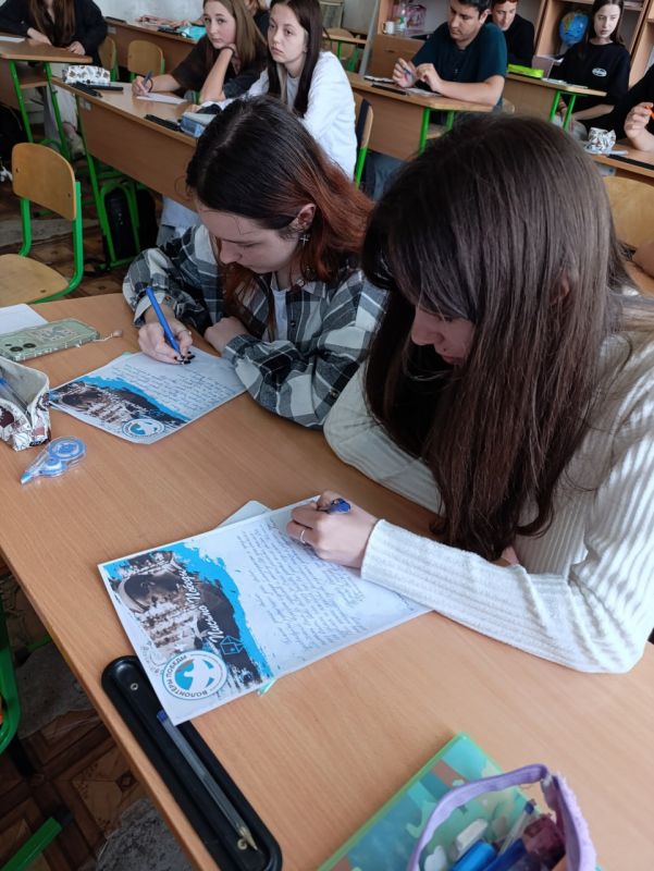 Школьники Рубежного присоединились к акции «Письма Победы»