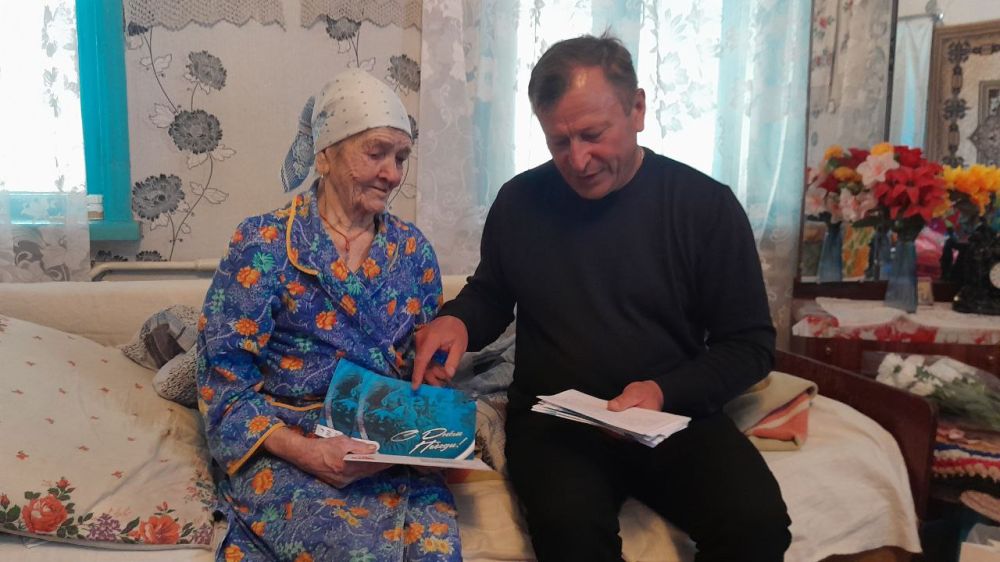 Поздравление участницы ВОВ в селе Никольское