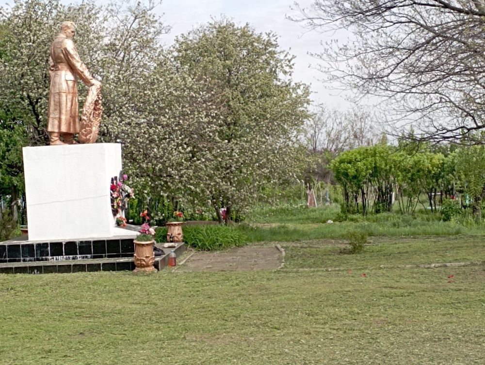 Подготовка к празднованию великого дня Победы проходит также в отдалённых посёлках, находящихся в подчинении Лисичанска