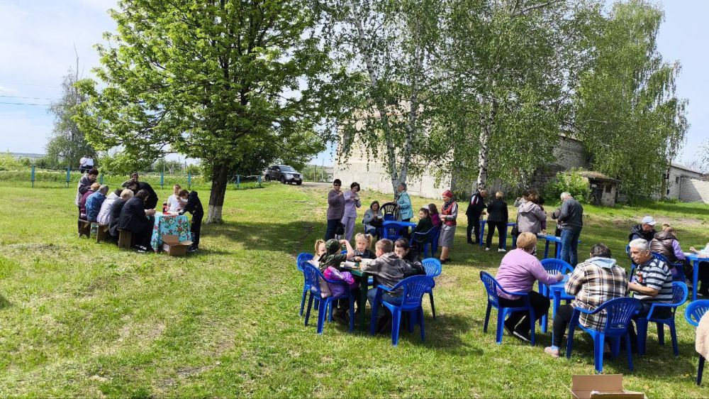 В селе Курячевка прошел митинг, посвященный 80-летию Великой Победы в Великой Отечественной войне