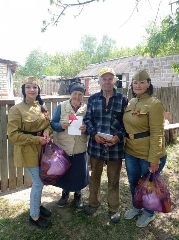 В сёлах Епифановка и Боровеньки была проведена всероссийская акция "Георгиевская ленточка"