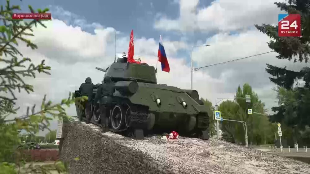 Вновь зазвучал мотор Ворошиловградского танка Т-34