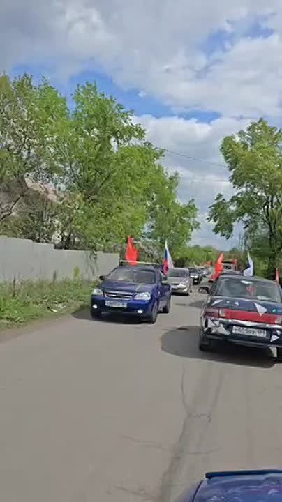 Андрей Рубанцов: Ровеньки встретили 9 Мая автопробегом в честь Дня Великой Победы