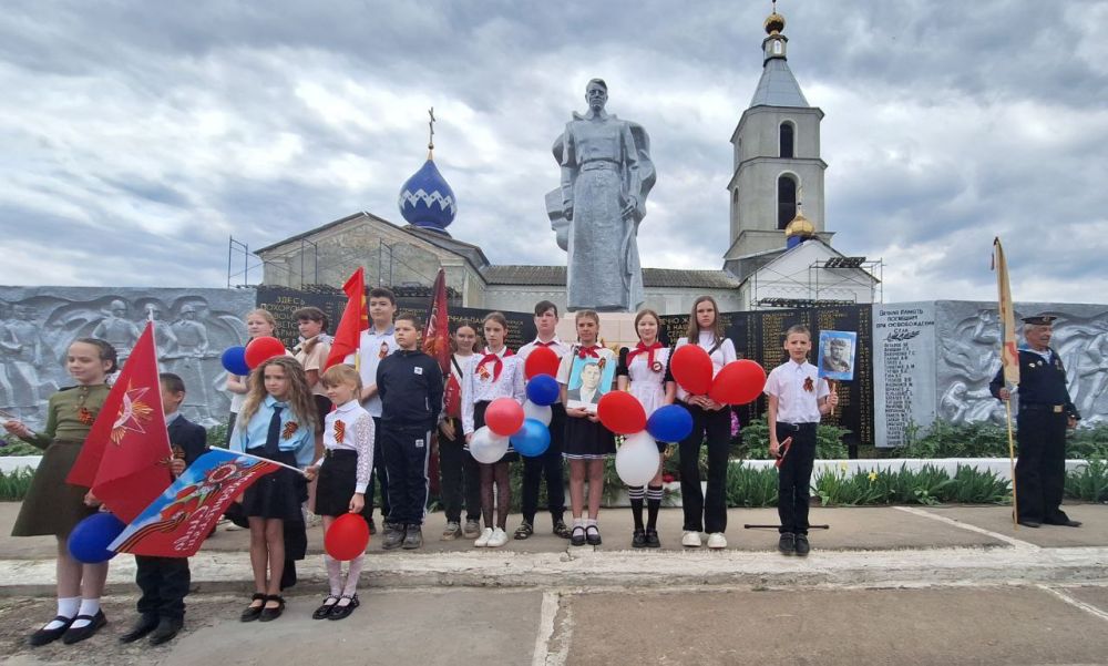 В селе Пархоменко День Победы отметили множеством акций и мероприятий