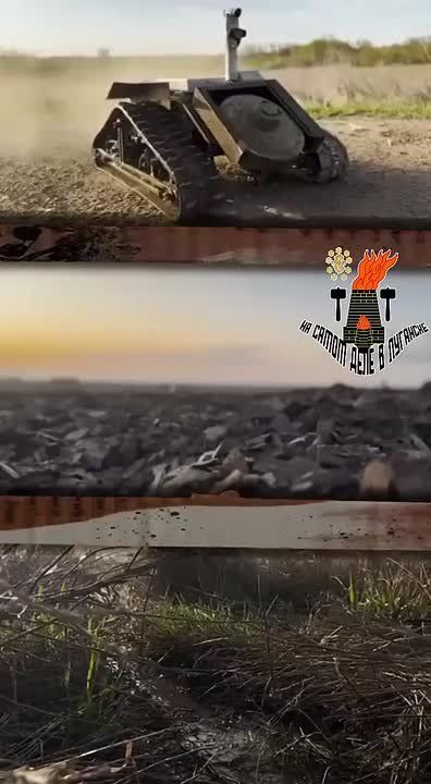 На передовой у наших ребят новый вид беспилотников: наземный дрон «Странник»