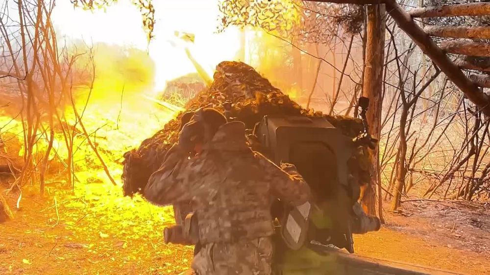 Взвод огневой поддержки группы «ШРАМА» СпН "АХМАТ" МО РФ продолжает вести боевые действия против позиций ВСУ