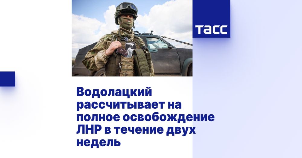 Водолацкий рассчитывает на полное освобождение ЛНР в течение двух недель
