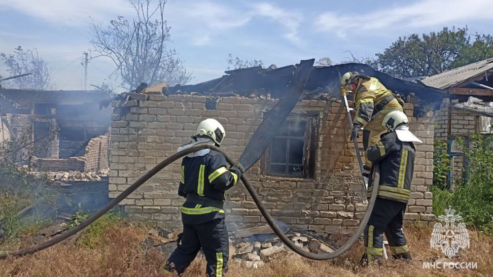 Крупный пожар в Рубежном ликвидирован