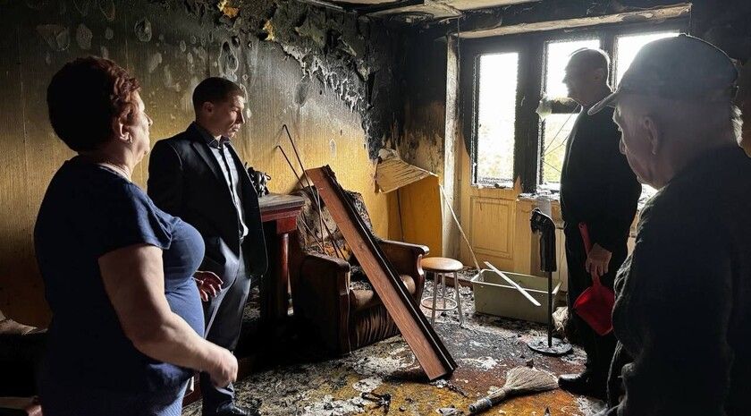 Пожар в многоквартирном доме в Первомайске уничтожил восемь квартир — глава города