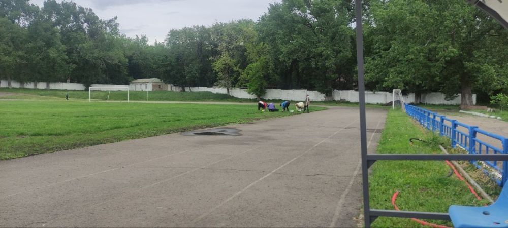 Андрей Рубанцов: В Ровеньках на стадионе «Авангард» выполняются работы по благоустройству территории
