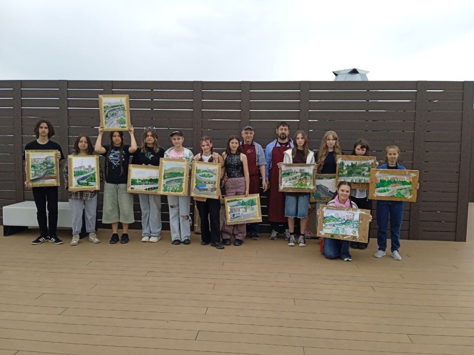 Мастер-класс для детей Лисичанской художественной школы и Луганской художественной школы