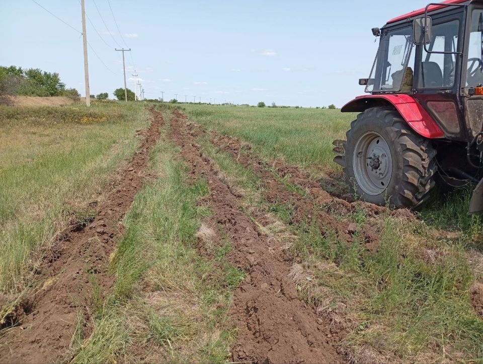 Андрей Рубанцов: В пгт Нагольно-Тарасовка продолжаются работы по обустройству минерализованных полос для предотвращения ландшафтных пожаров