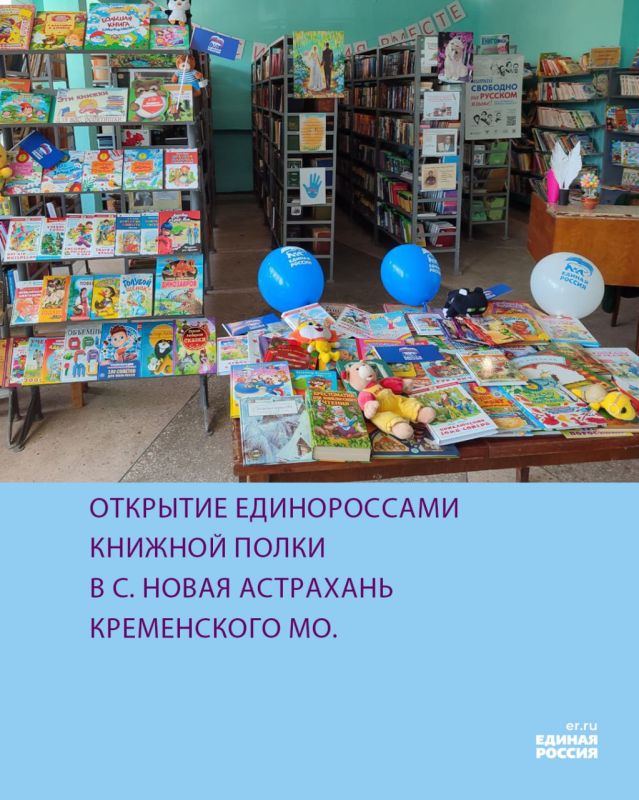 Единороссы открыли книжную полку