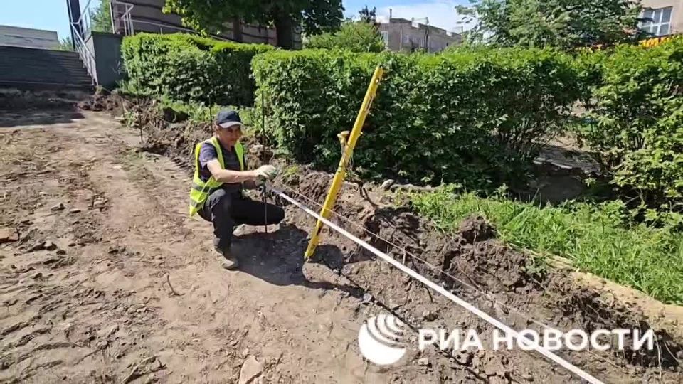 Реконструкция скверов в Луганске идёт полным ходом