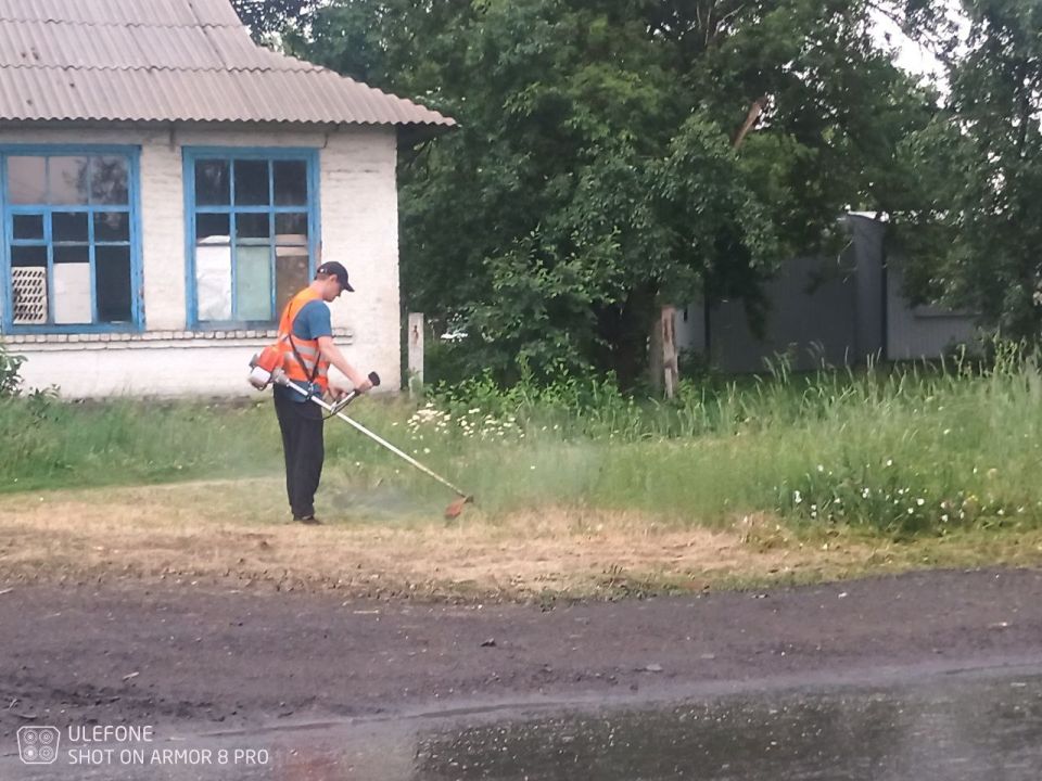 Андрей Рубанцов: С целью соблюдения правил противопожарной безопасности в пгт Ясеновский продолжаются работы по покосу сорной растительности