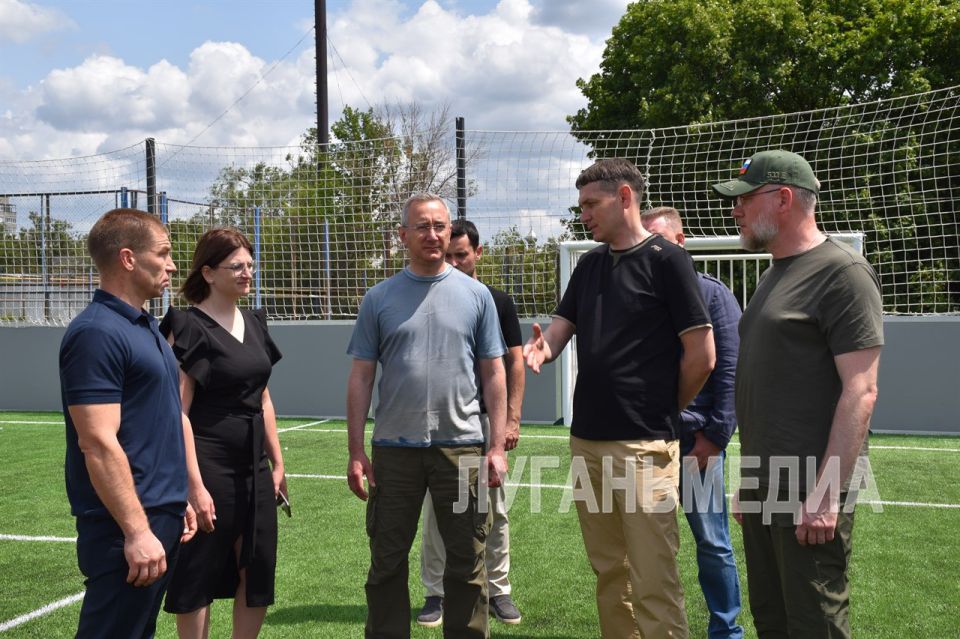 Первомайский городской округ с рабочим визитом посетили Губернатор региона-шефа Калужской области Владислав Шапша и Руководитель Администрации Главы Луганской Народной Республики Алексей Самойлов