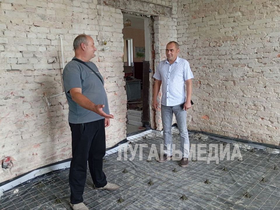 В Лозовской школе идут ремонтно-восстановительные работы