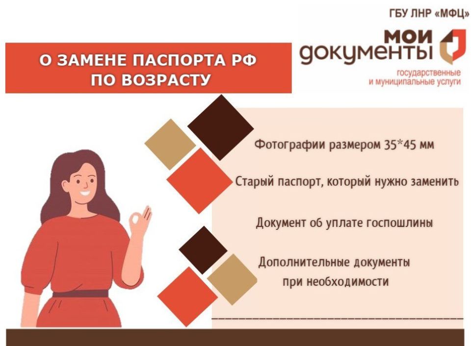 Что нужно знать о замене паспорта РФ по возрасту?
