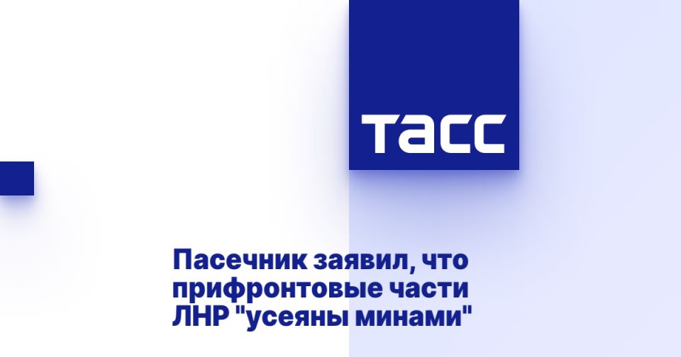 Пасечник заявил, что прифронтовые части ЛНР "усеяны минами"