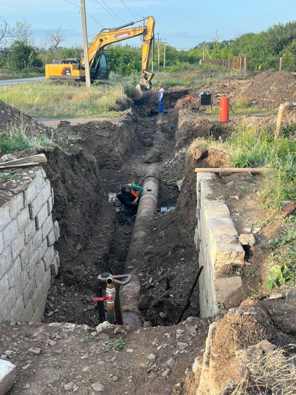 Андрей Рубанцов: Продолжаются работы по капитальному ремонту водовода с заменой водопроводной сети «Курган – пгт Новодарьевка»