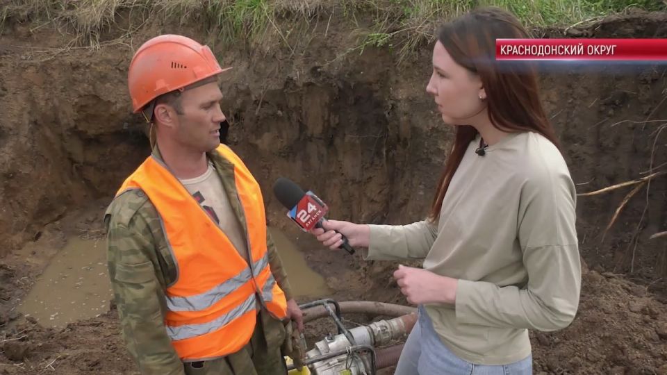 Суходольск. НОВЫЕ ТРУБЫ — СТАБИЛЬНОЕ ВОДОСНАБЖЕНИЕ Суходольск и часть Краснодона временно без водоснабжения