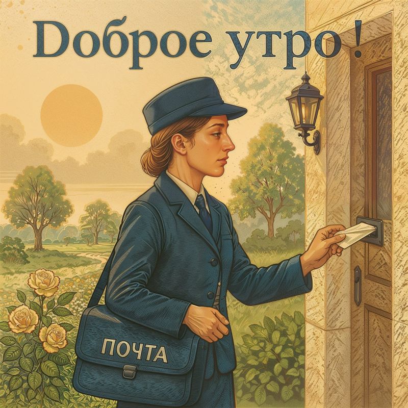 Пока вы завариваете чай, почтальон уже несёт вам добрые вести