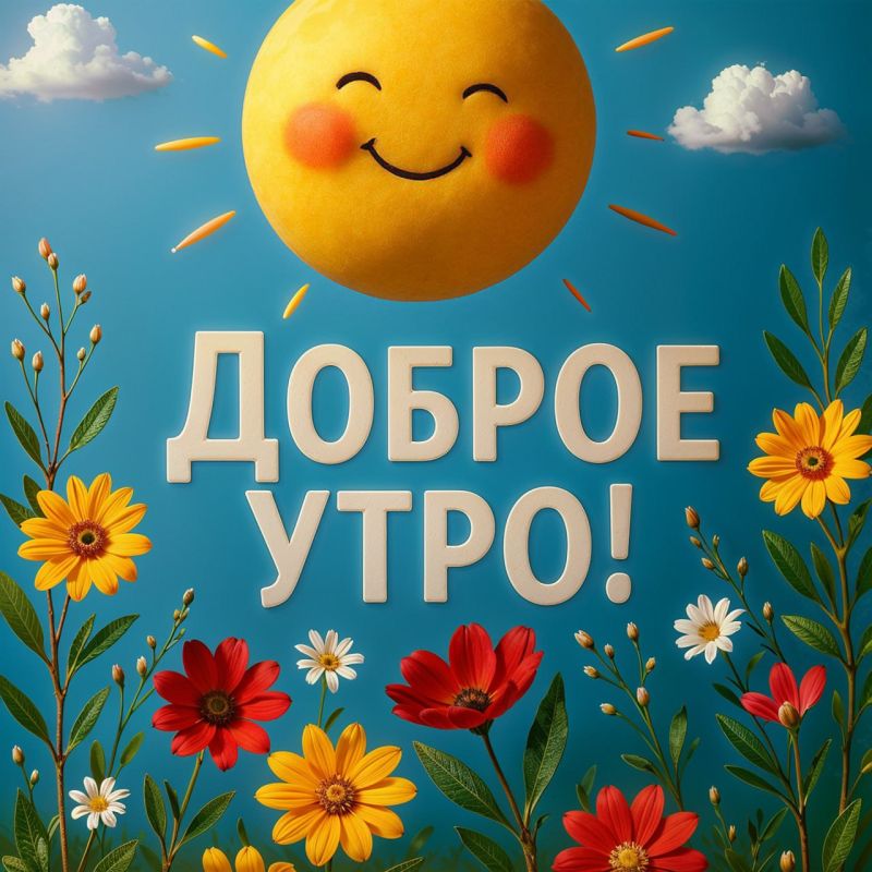 С новым утром — с новой надеждой! Каждый день — это шанс стать счастливее