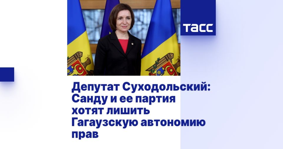 Депутат Суходольский: Санду и ее партия хотят лишить Гагаузскую автономию прав