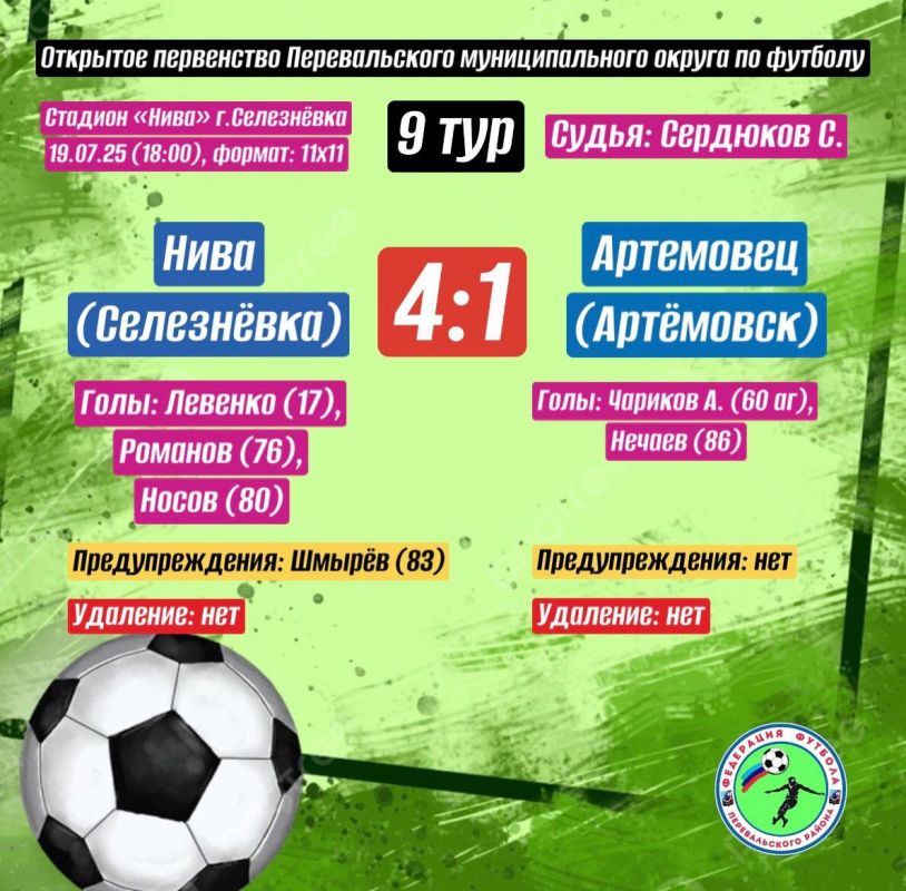 В Перевальском муниципальном округе продолжаются игры Открытого Первенства по футболу!