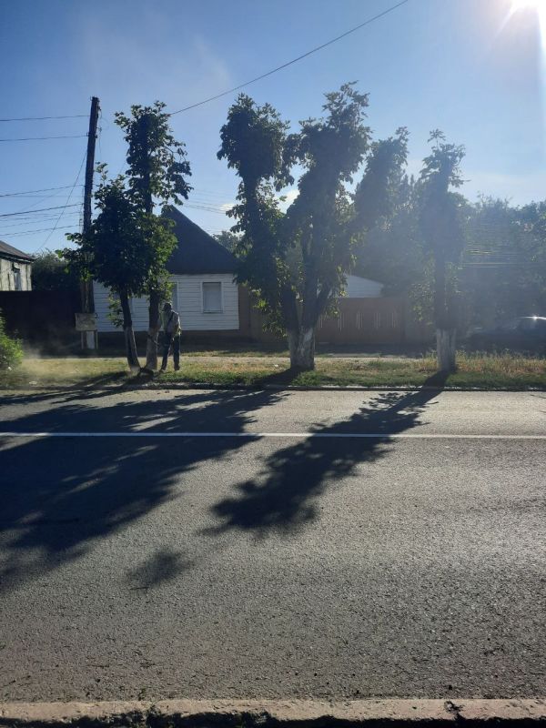 Андрей Рубанцов: Ровеньковское муниципальное унитарное предприятие "СКАТ" сегодня работает над покосом сорной растительности на территории городского округа