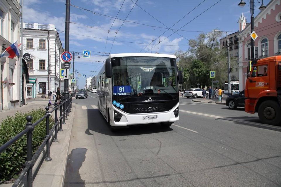 В Самаре горел новый автобус ООО «Ирбис» из Тулы