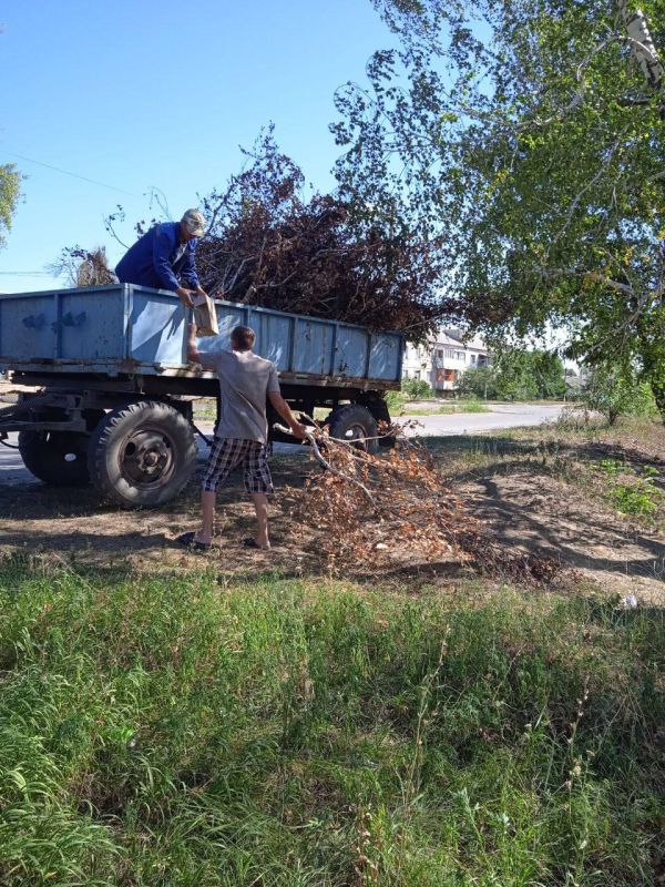 Благоустройство территории Петровского отдела жизнеобеспечения!