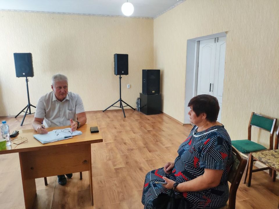 Сергей Козенко: Сегодня провел выездной прием граждан в селе Пархоменко