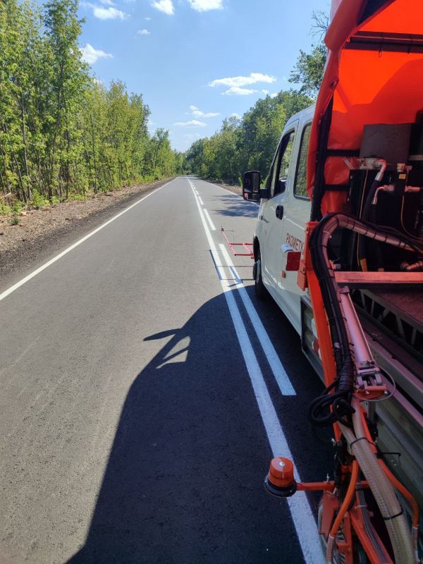 Дорожную разметку обновили на трассе Северодонецк–Чабановка–Окнино!