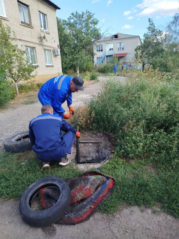 Ульяновские специалисты восстановили работу канализации в населенных пунктах Лутугинского муниципального округа