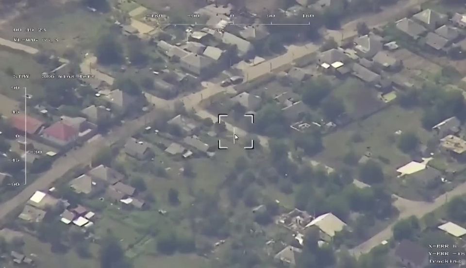 Работа БПЛА "ШТОРМ". Кременная