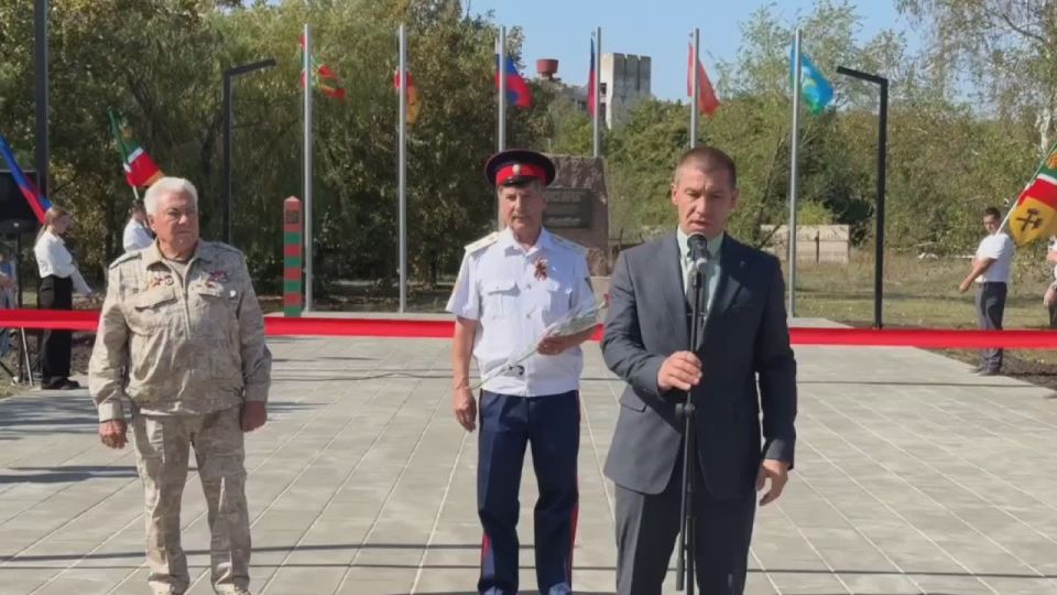 Сергей Колягин: В 260-ю годовщину со дня основания города Первомайска состоялась торжественная церемония открытия благоустроенного сквера памяти воинам-интернационалистам, погибшим во время войны в Афганистане