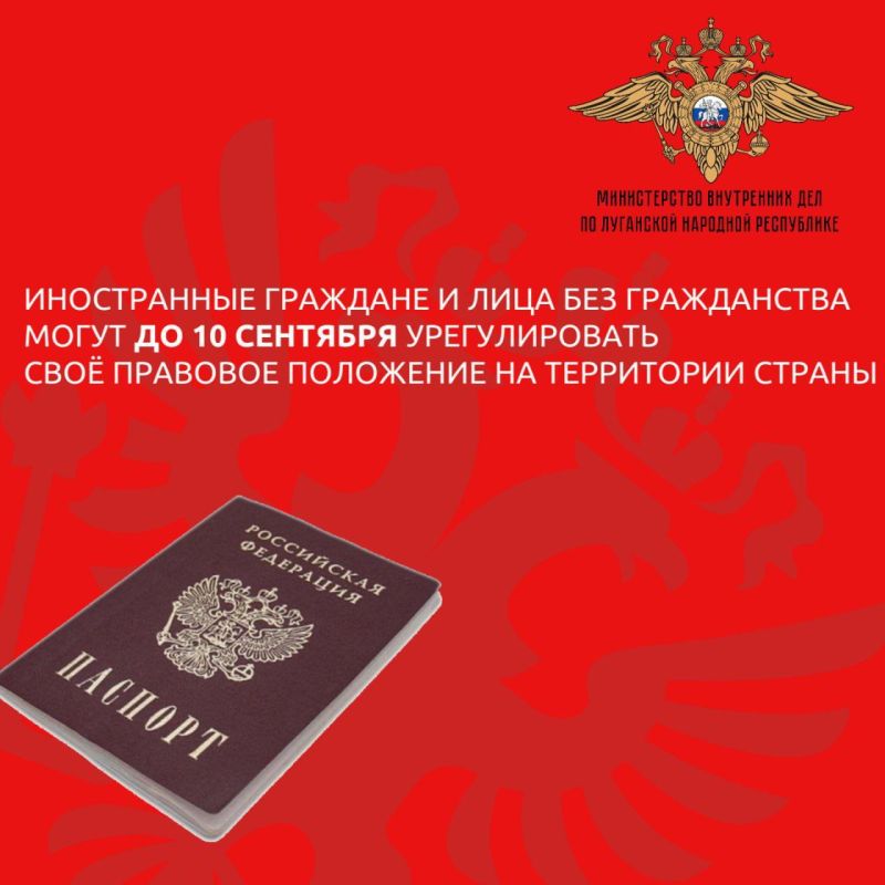 МВД напоминает, кому из иностранных граждан грозит выдворение из России после 10 сентября
