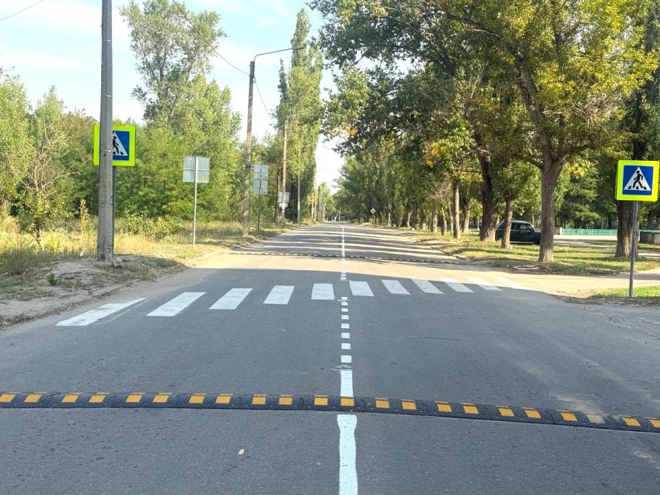 В Рубежном на дороги нанесли осевую разметку по заказу специализированной организации