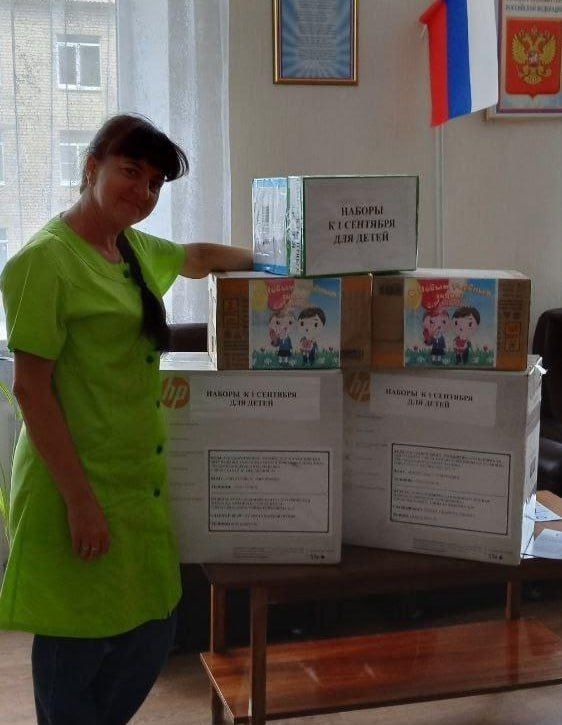 Коллектив Калачинской ЦРБ поучаствовал в благотворительной акции «Рюкзак доброты»