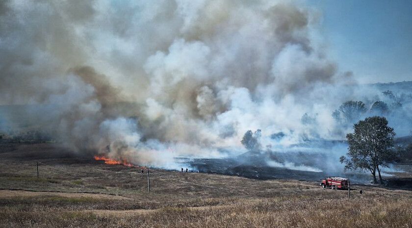 Пожары за выходные уничтожили в ЛНР более 120 га растительности