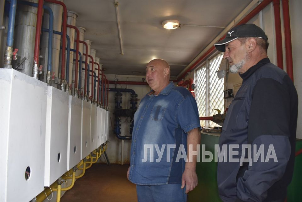 Управление «Алчевсктепло» завершило ремонтные работы на модульной газовой котельной в Брянке