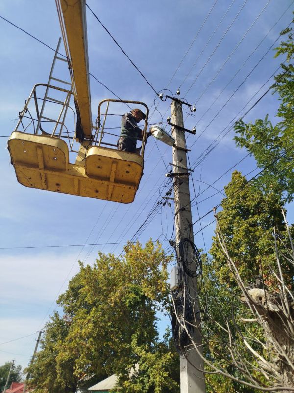 Владимир Чернев: Продолжаются работы по восстановлению уличного освещения в Старобельском муниципальном округе