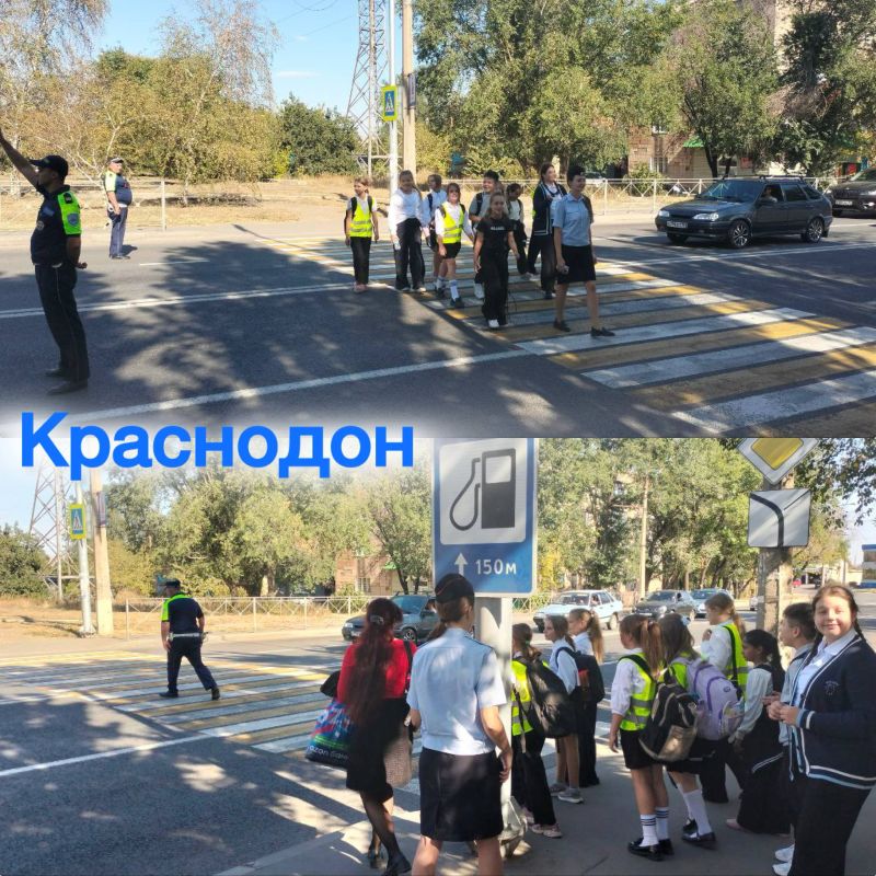 Автоинспекторы провели для школьников пешеходную экскурсию «Безопасная дорога в школу»