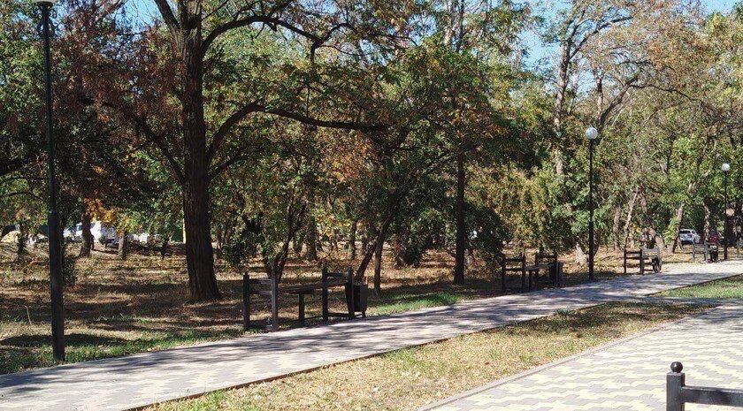 Специалисты завершили работы по благоустройству территории Гончаровского пруда № 1 в Брянке в рамках федерального проекта «Формирование комфортной городской среды» национального проекта «Инфраструктура для жизни»
