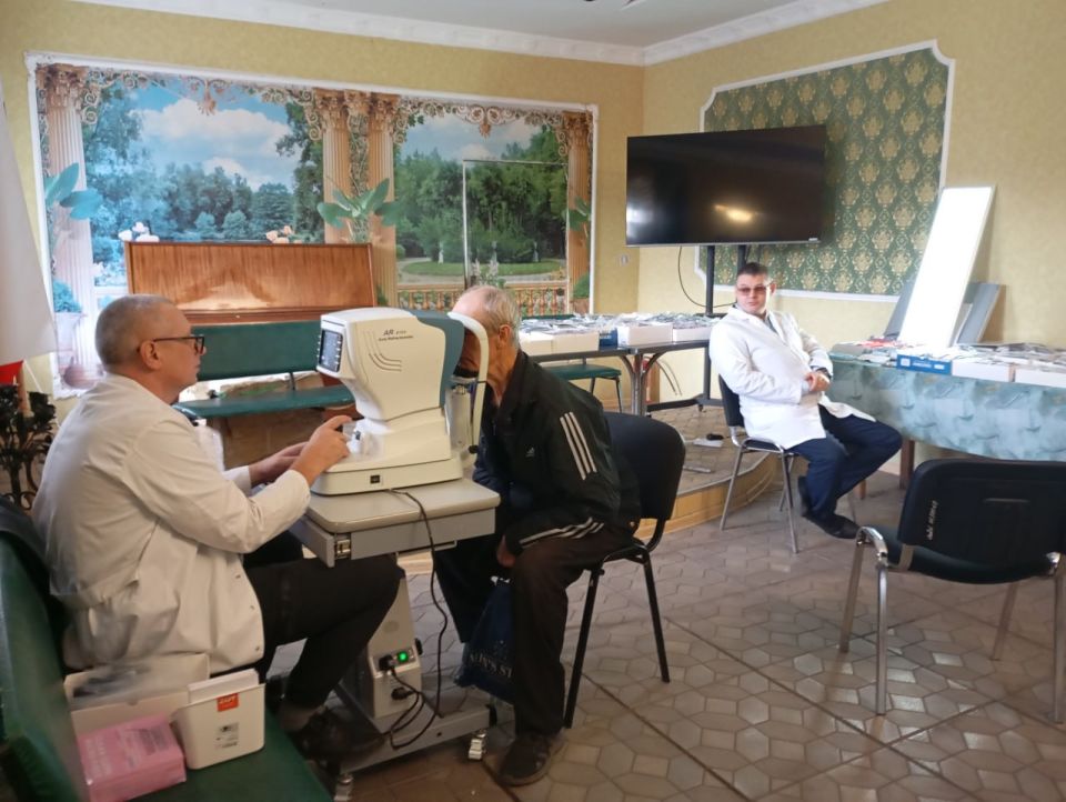 в пгт Городище специалистами «Оптика России» была проведена бесплатная проверка зрения