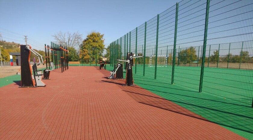 Современная спортивная площадка появилась в селе Городище Беловодского района